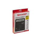 Sharp - Calculatrice de bureau à écran LCD incliné à 12 chiffres - Noir-Solaire double énergie avec batterie de secours
