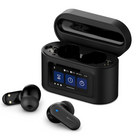 Philips - TAT6000 écouteurs sans fil véritables - noir-Étui de charge intelligent - Vous pouvez utiliser cet étui pour prendre des appels, contrôler la lecture et la réduction du bruit, ajuster les basses et les aigus, ou retrouver un écouteur égaré. L’écran tactile de 1,47 po comprend également une horloge et une minuterie, ainsi qu’une fonction lampe de poche qui émet une lumière blanche vive. Véritable multitâche, l’étui peut même prendre des photos en déclenchant à distance l’appareil photo de votre app