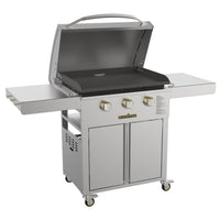 Blackstone - 28 po Plaque de cuisson Select avec capot-Tablettes latérales rabattables avec crochets sur le côté