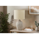 Monarch Specialties - Luminaire - 18 po H Lampe De Table - Céramique Beige - Abat-Jour Beige - Contemporain-Utilisant une ampoule standard de 60W (non incluse), cet éclairage décoratif est équipé d'un interrupteur à bouton rotatif facile à utiliser pour éclairer instantanément une pièce