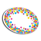 Ashley Productions - Effaceur magnétique pour tableau blanc, Confettis ovales, lot de 6-Léger et facile à saisir et à tenir pour les enseignants et les étudiants