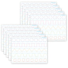 Ashley Productions - ASH97017 Smart Poly PosterMat Pals Économiseurs d'espace - 13" x 9-1/2" - Tracé pré-écriture - Paquet de 10-C'est une affiche, c'est un sous-main, c'est les deux! Parfait pour une taille plus petite pour une utilisation facile en classe, à la maison, au bureau ou en déplacement!