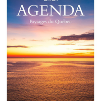 Horizon Éditions - Agenda Mensuel Quotidien Paysages Du Quebec 2027 - 5-7/8 po x 9-1/16 po-Une journée par page, divisée en 3 sections (avant-midi, après-midi et soir) et un espace pour les notes
