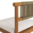 Modway - Eleni Terrasse extérieure Bois de teck Tabourets de comptoir Ensemble de 2 - Voile-9