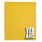 Pep Rally - Chemise à 2 pochettes et à broches - Jaune-Peut contenir du papier format lettre