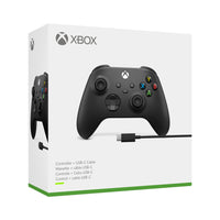 Microsoft - Manette sans fil Xbox et câble USB de type C - 2020 - Noir carbone-Manette sans fil et câble USB de type C