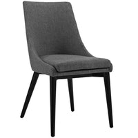 Modway - Viscount Tissu Chaise à manger - Gris-Fauteuil d’accompagnement moderne à manger