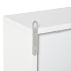 HOMCOM - Armoire à pharmacie murale avec miroir - blanc-Couleur : Blanc 