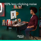 Logitech Signature - M750 L Souris sans fil Grande Taille - Pour Mains Larges - Graphite -Moins de bruit, plus de concentration: que vous travailliez au bureau ou à la maison, Logitech Signature Plus M750 est une souris discrète qui vous permet de profiter d’une réduction de 90 % des bruits de clics grâce à la technologie SilentTouch*