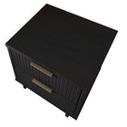 Manhattan Comfort - Table de nuit moderne Granville 18,11" à 2 tiroirs - Noir - Lot de 2-15,16 po L x 18,11 po l x 19,49 po H