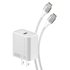 Scosche - chargeur rapide USB-C PowerVolt 20 watts avec câble tressé de 1,8 m - blanc -Le chargeur 20 watts Power Delivery USB-C offre la recharge rapide.