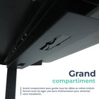 MotionGrey - Plateau de gestion des câbles sous bureau - Organisateur de cordons pour bureaux assis-debout et postes de travail - Noir-5