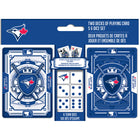 Masterpieces Puzzle Company - L'ensemble de deux jeux de cartes à jouer et dés de Toronto Blue Jays-1+ Joueurs