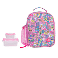 Jump - Ensemble Sac à Lunch Jump - Rose-matériaux polyester et PEVA, Géométrique