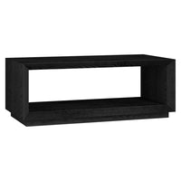 Hudson&Canal - Table basse rectangulaire Evie 48" L - Grain noir-Un design contemporain moderne pour votre salon, votre bureau et plus encore