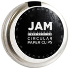 JAM Paper - Trombones circulaires - trombones ronds - argent - paquet de 50- Trombones de qualité supérieure fabriqués à partir de fil d'acier recouvert de vinyle de haute qualité