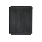 Manhattan Comfort - Table de nuit moderne Evelyn 32" à 1 tiroir - gris charbon-Parfait pour le rangement de chevet, les lampes ou les objets de décoration