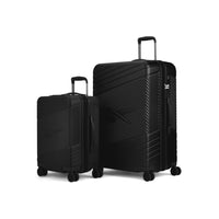 Reebok - GO Collection Ensemble de bagages rigides 2 pièces - Noir-Fabriqué en ABS et polycarbonate