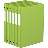 Davis Group Super économie, Reliure à anneaux ronds 5/8 po, paquet de 6 – Vert Lime-3 Reliure À Anneaux