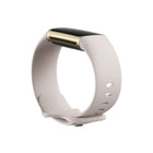 Fitbit - Charge 5 - Blanc Lunaire/Or Doux-Application ECG et moniteur de fréquence cardiaque au poignet