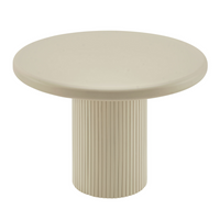 Modway - Belmonte 45 pouces Bois laqué Table à manger ronde à piédestal - Mastic-Table ronde à manger