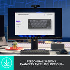 Logitech - MX Mechanical Mini Clavier Sans Fil Rétroéclairé Performant - Commutateurs Cliquables-MX Mechanical Taille Standard: Si vous utilisez les chiffres régulièrement, un clavier taille standard avec un pavé numérique intégré est aussi disponible