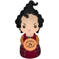GEMMY - Mary Hocus Pocus gonflable pour Halloween - 107 cm-Lumières gonflables d'Halloween