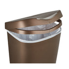 Umbra ââ‚¬â€œ Poubelle à pédale Brim, 50 L, bronze-Fermeture du couvercle en douceur à lâ€™aide de la pédale en acier inoxydable