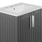 Modway - Augusta 24" Vanette de salle de bain - Gris blanc-8