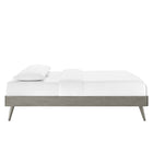 Modway - Margo Bois Cadre complet de plate-forme, Gris-Capacité de poids : 600 lb