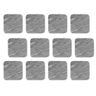 Maxwell & Williams - Collectif de Sous-verre Carré Gris Anthracite Marbre Sous-verre - Paquet de 12-Fabriqué en céramique résistant à la chaleur