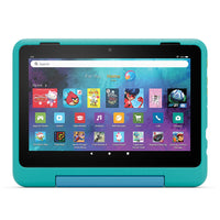 Amazon - Tablette Fire HD 8 Kids Pro (version 2024) - 32 Go - Hello Sarcelle-Écran tactile haute définition de 8 pouces ; résolution de 1 280 x 800 à 189 ppp, lecture vidéo HD, avec technologie IPS