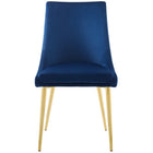 Modway - Viscount Accent moderne Performance Velvet Chaise à manger - Marine-Assemblée requise