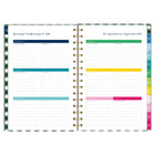 AT-A-GLANCE - Agenda hebdomadaire/mensuel rose Emily Ley Simplified 2027 - 7 po H x 8 3/4 po l - rose - bilingue-Une semaine sur deux pages comprenant un espace de planification et une section pour cocher les tâches terminées