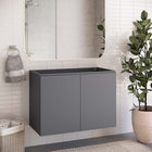 Modway - Bryn Support mural de 36" Vanité de salle de bain (lavabo non inclus) - Gris-Construction murale