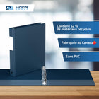Davis Group Super économie, Reliure à anneaux ronds 1 po, paquet de 6 – Bleu Marine-Polypropylène sans PVC