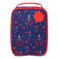 b.box - Sac à lunch isotherme flexible - Superman-Les côtés flexibles permettent de combiner davantage de vos repas préférés (y compris la boîte à lunch et la boîte à goûter ensemble !)
