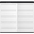 DateWorks - Planificateur de poche mensuel Classique Noir 2025-2026 - 3,5 po x 6,5 po - Bilingue-Comprend des contacts et des pages de notes