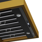 KUCHT KRH30TG 30 po Hotte murale - 900 CFM - Gemstone-Équipée de deux lampes DEL de 1,5 W, cette hotte pro au design sans joint offre une meilleure visibilité pendant la cuisson et met en valeur l’apparence de votre cuisinière Kucht Pro