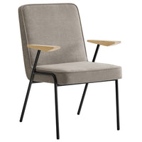 Modway - Vista Fauteuil à manger - Sable-Chaise d’accent pour salle à manger