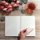 Orange Circle Studio - Carnet Déstructuré Moyen Soleil à l’Horizon - 6,5 po l x 8,625 po H - Couleurs Assorties-6