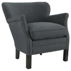 Modway - Key Tissu rembourré Fauteuil - Gris-Rembourrage fin en polyester
