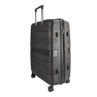 TRAVLR - Valise grande rigide légère de 28 po - Noir-Poignée de chariot télescopique avec hauteurs de verrouillage à plusieurs niveaux