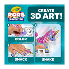 Crayola - Ensemble d’activités de personnages gonflables POPS 3D - Licornes-SÛR ET NON TOXIQUE : Idéal pour les enfants de 5 ans et plus