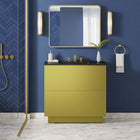 Modway - Quantum 36" Vanette de salle de bain - Or noir-MDF Construction