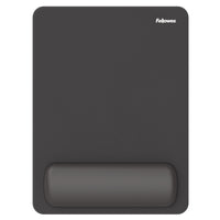 Fellowes - Repose-poignet pour souris Breyta XL avec coussin HEX - Noir-23 % plus grand que notre tapis de souris standard avec repose-poignet, afin de favoriser une plus grande amplitude de mouvement et de réduire les petits mouvements
