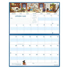 MotherWord - Calendrier familial magnétique pour réfrigérateur 2026-2027 - 9 1/2 po H x 15 po l - français-Français seulement