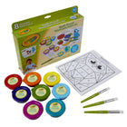 Crayola - Kit de peinture lavable anti-éclaboussures-PINCEAUX DE PEINTURE ADAPTÉ AUX ENFANTS : les pinceaux inclus dans l'ensemble sont conçus pour être confortables pour que les enfants puissent les tenir, peindre et créer.