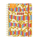 Orange Circle - Studio 2025 Agenda à trois onglets Bons moments - 9,60 po x 7 po - Couleur assortie-Plages mensuelles, plages hebdomadaires et pages de notes
