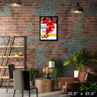 Dylan Larkin Detroit Red Wings - Toile encadree - 22" x 31"-Sous licence officielle de la LNH et de l'AJLNH